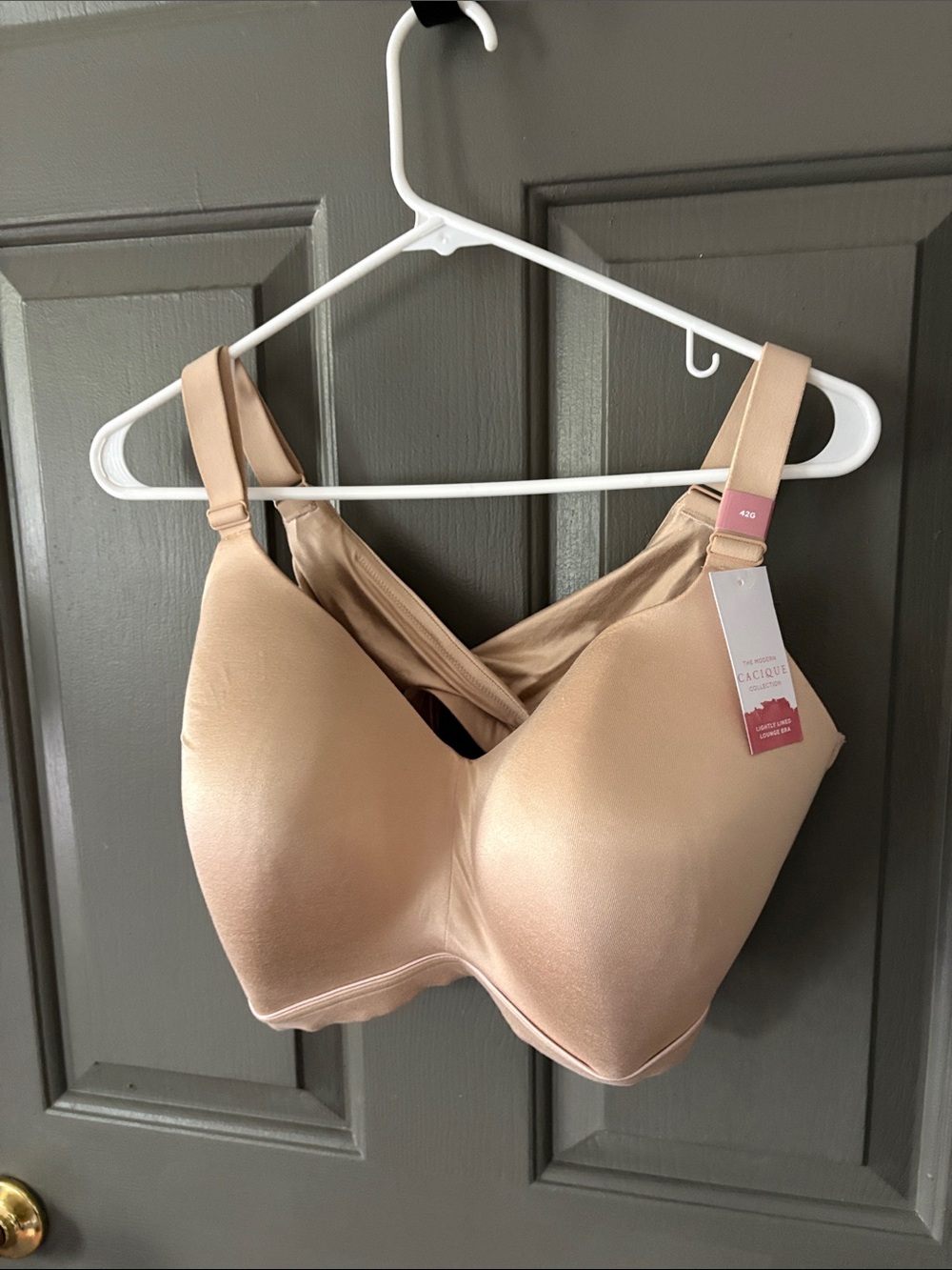 Cacique Lightly Lined Lounge Bra 42G NWT